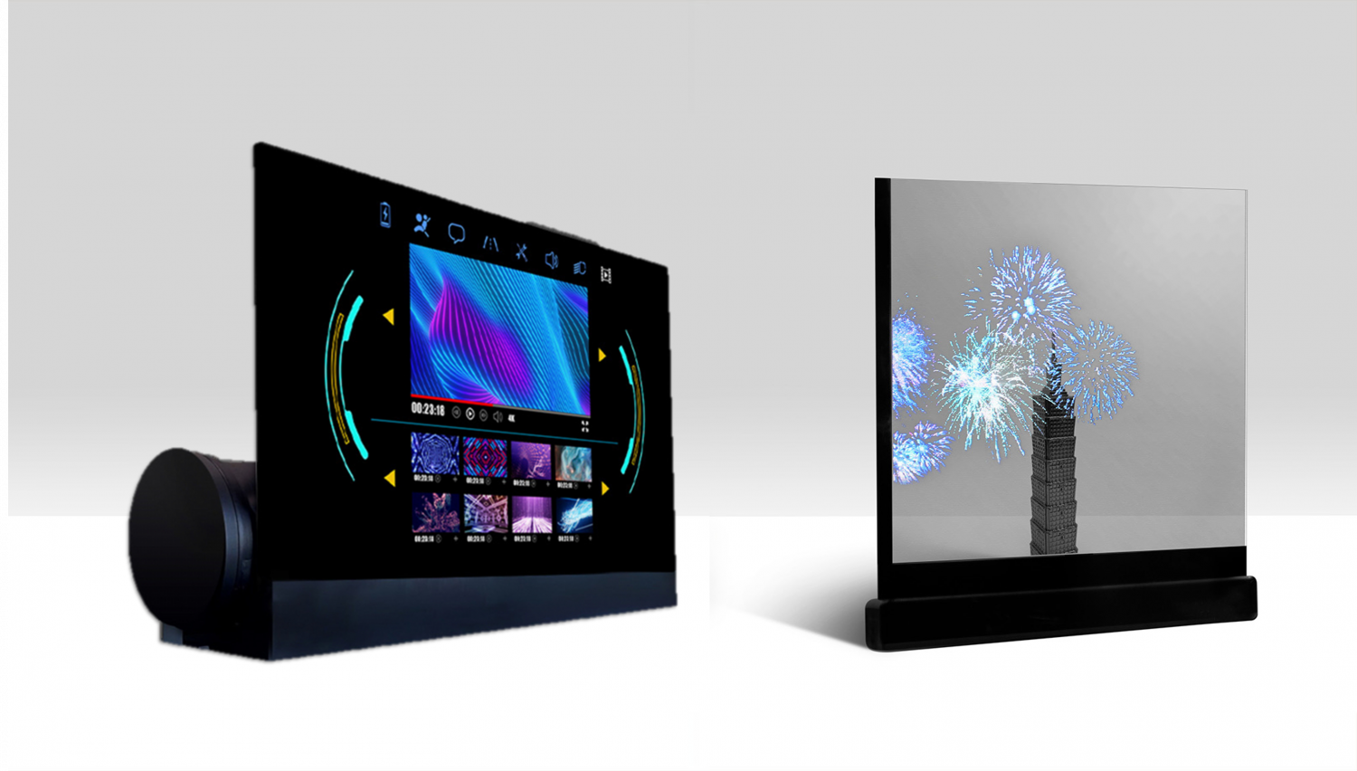 可卷式、折迭性、高透明